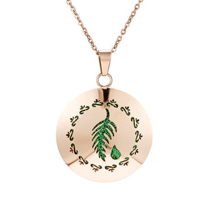 Womens Aromatherapy Diffuser Locket Perfume Essential Oil Necklace Stainless Steel Locket with Felt Pads For Woman