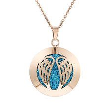 Load image into Gallery viewer, Womens Aromatherapy Diffuser Locket Perfume Essential Oil Necklace Stainless Steel Locket with Felt Pads For Woman
