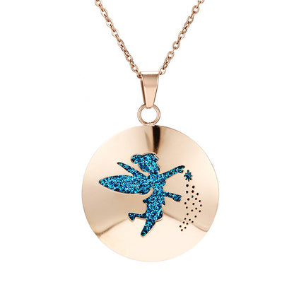 Womens Aromatherapy Diffuser Locket Perfume Essential Oil Necklace Stainless Steel Locket with Felt Pads For Woman