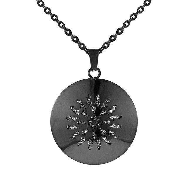 Womens Aromatherapy Diffuser Locket Perfume Essential Oil Necklace Stainless Steel Locket with Felt Pads For Woman