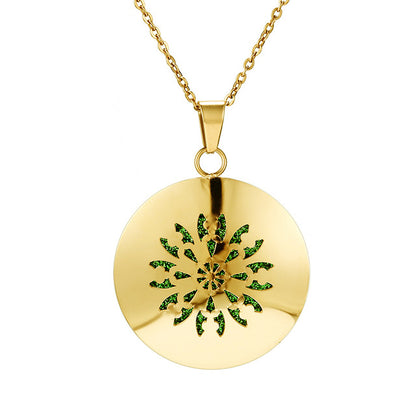 Womens Aromatherapy Diffuser Locket Perfume Essential Oil Necklace Stainless Steel Locket with Felt Pads For Woman