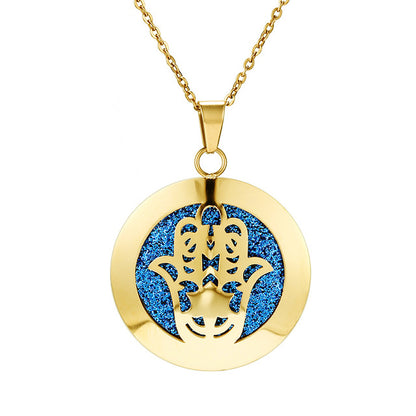 Womens Aromatherapy Diffuser Locket Perfume Essential Oil Necklace Stainless Steel Locket with Felt Pads For Woman