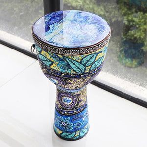 4/6/8.5 Inch High Quality Professional African Djembe Drum Colorful Wood Good Sound Traditional Musical Instrument