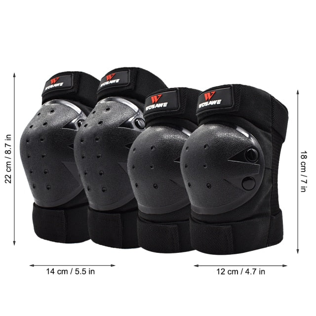 Motocross Knee Pads Elbow Protector Set Motorcycle Motorbike Off-Road Racing Protective Gear Skiing Skateboarding Guards