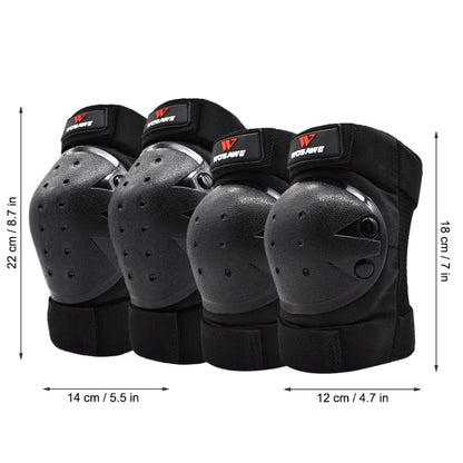 Motocross Knee Pads Elbow Protector Set Motorcycle Motorbike Off-Road Racing Protective Gear Skiing Skateboarding Guards
