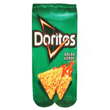 Load image into Gallery viewer, Funny Socks Men and Women Doritos Cornflake Packaging Design Print Cotton Socks 3D Printing Potato Chips Unisex Ankle Socks
