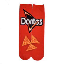 Load image into Gallery viewer, Funny Socks Men and Women Doritos Cornflake Packaging Design Print Cotton Socks 3D Printing Potato Chips Unisex Ankle Socks
