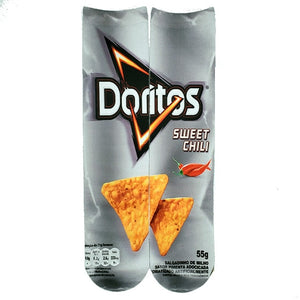 Funny Socks Men and Women Doritos Cornflake Packaging Design Print Cotton Socks 3D Printing Potato Chips Unisex Ankle Socks