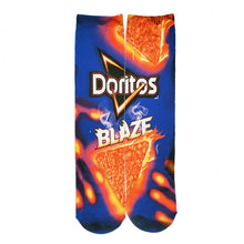Load image into Gallery viewer, Funny Socks Men and Women Doritos Cornflake Packaging Design Print Cotton Socks 3D Printing Potato Chips Unisex Ankle Socks
