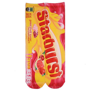 Funny Socks Men and Women Doritos Cornflake Packaging Design Print Cotton Socks 3D Printing Potato Chips Unisex Ankle Socks
