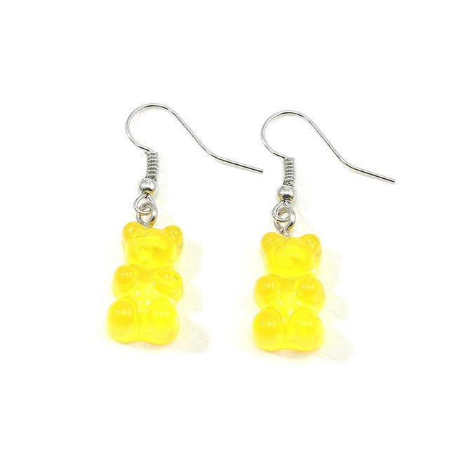 Gummy Bear Dangle Earring Womens Retro Fashion Styligh Candy Earring Drop Style Earrings Choose Color Great Gift