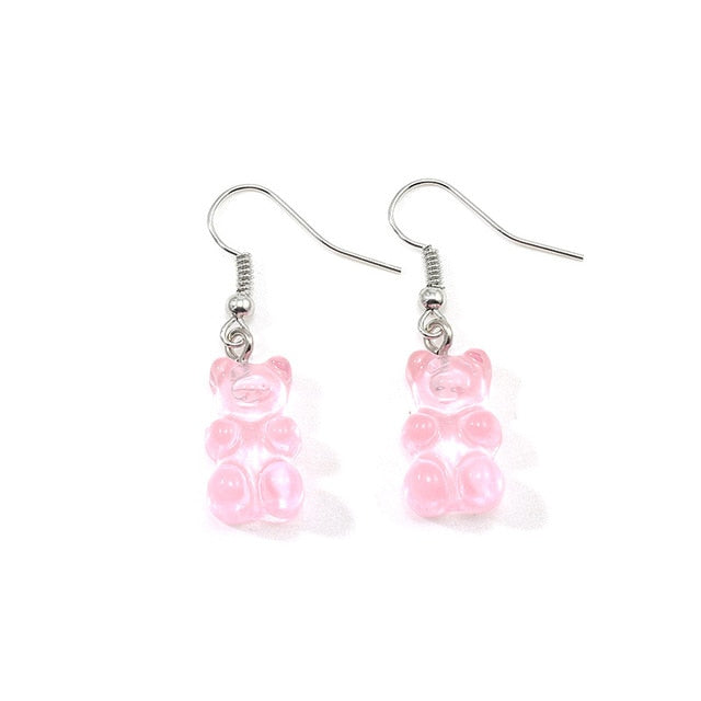 Gummy Bear Dangle Earring Womens Retro Fashion Styligh Candy Earring Drop Style Earrings Choose Color Great Gift