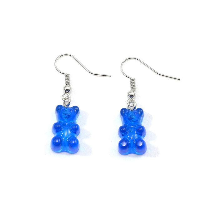 Gummy Bear Dangle Earring Womens Retro Fashion Styligh Candy Earring Drop Style Earrings Choose Color Great Gift