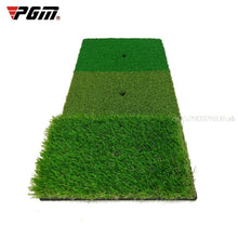 Load image into Gallery viewer, Golf Hitting Mat 3 Practice Grasses with Rubber Tee Hole Golf Training Aids Indoor Outdoor Tri-Turf Golf Hitting Grass Golf Mats
