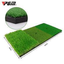 Load image into Gallery viewer, Golf Hitting Mat 3 Practice Grasses with Rubber Tee Hole Golf Training Aids Indoor Outdoor Tri-Turf Golf Hitting Grass Golf Mats
