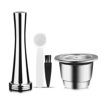 Load image into Gallery viewer, iCafilas Upgraded Reusable Coffee Capsule For Nespresso Stainless Steel Coffee Filters Espresso Coffee Crema Maker
