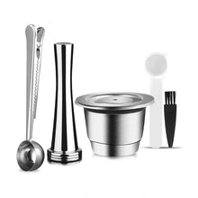 Load image into Gallery viewer, iCafilas Upgraded Reusable Coffee Capsule For Nespresso Stainless Steel Coffee Filters Espresso Coffee Crema Maker
