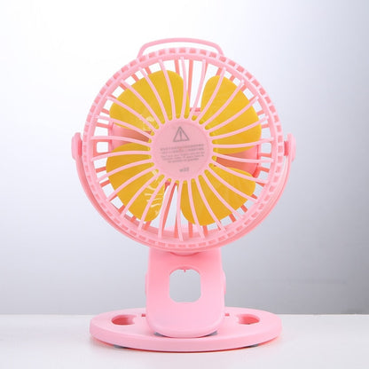 3-Speed Portable Table Fan Clip-on USB Type Rechargeable Cooling Mini Desk Fan Adjustable 360 Degree Rotation