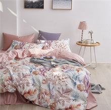 Load image into Gallery viewer, 4/6Pcs Luxury Egyptian Cotton Bedding Set Queen King Size Bright Duvet Cover Bed sheet Set Fitted Sheet Choose Style
