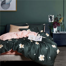Load image into Gallery viewer, 4/6Pcs Luxury Egyptian Cotton Bedding Set Queen King Size Bright Duvet Cover Bed sheet Set Fitted Sheet Choose Style
