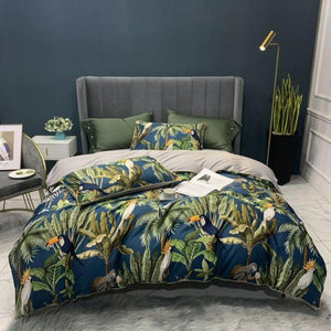 4/6Pcs Luxury Egyptian Cotton Bedding Set Queen King Size Bright Duvet Cover Bed sheet Set Fitted Sheet Choose Style