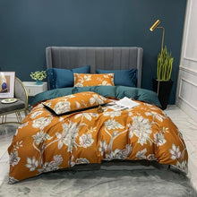 Load image into Gallery viewer, 4/6Pcs Luxury Egyptian Cotton Bedding Set Queen King Size Bright Duvet Cover Bed sheet Set Fitted Sheet Choose Style
