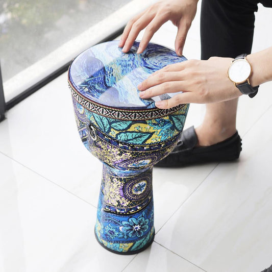 4/6/8.5 Inch High Quality Professional African Djembe Drum Colorful Wood Good Sound Traditional Musical Instrument