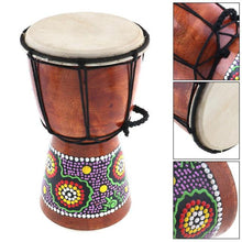 Load image into Gallery viewer, 4/6/8.5 Inch High Quality Professional African Djembe Drum Colorful Wood Good Sound Traditional Musical Instrument
