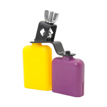 Load image into Gallery viewer, Double Sambago Bell Percussion Latin Music Cowbell High Low Sound Wooden Fish Knocker Drum Part Accessories
