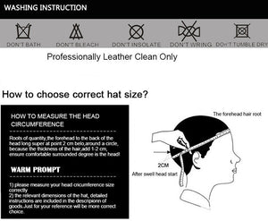 Men's Fashion Paperboy Style 100% Genuine Leather Cap Newsboy Caps Beret Head Cover Cabbie Hat Golf Hats Sheepskin Leather