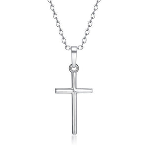 Fashion Cross Pendants Gold Silver Color Crystal Jesus The Cross Pendant Necklace Biblical Jewelry For Men Women Great Gift