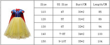Load image into Gallery viewer, Girls Princess Costume Play Dress Up Costume Party Kids Halloween Cosplay Princess Dress School Play Costume
