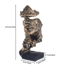 Load image into Gallery viewer, Nordic Simple Abstract Sculpture Figurine Ornaments Silence Is Gold Office Home Decoration Accessories Modern Art Resin Decor

