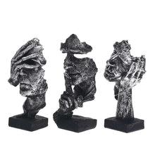 Load image into Gallery viewer, Nordic Simple Abstract Sculpture Figurine Ornaments Silence Is Gold Office Home Decoration Accessories Modern Art Resin Decor
