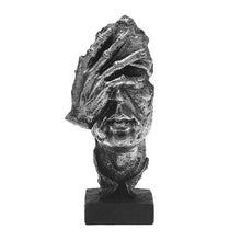 Load image into Gallery viewer, Nordic Simple Abstract Sculpture Figurine Ornaments Silence Is Gold Office Home Decoration Accessories Modern Art Resin Decor
