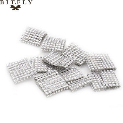 50Pcs 30cm Table Napkins Cloth Square Satin Fabric Napkin Pocket Handkerchief for Wedding Birthday Home Party Hotel Gold White