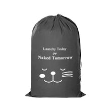 Load image into Gallery viewer, Smile Shape Nylon Laundry Bag Wash Me Travel Storage Pouch Machine Washable Dirty Clothes Organizer Wash Drawstring Bag
