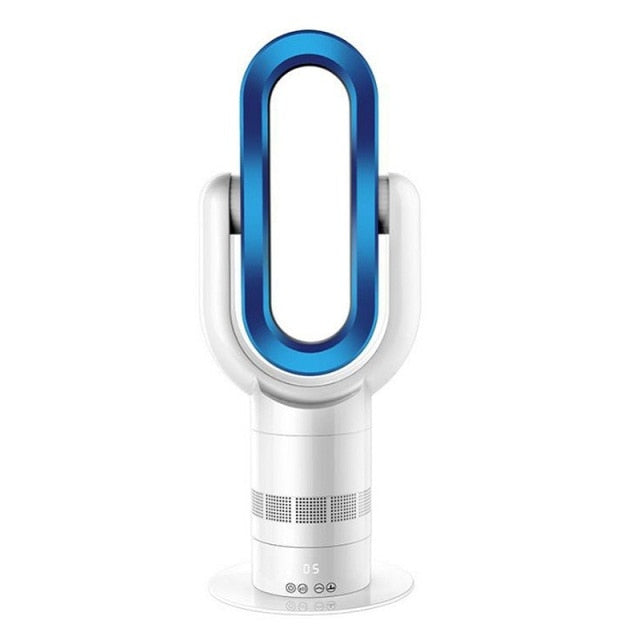 Electric Fan Heater Bladeless Heater Hot Cool Tower Fan with Remote Control Quiet Space Heater Natural Wind Cooling Warmer