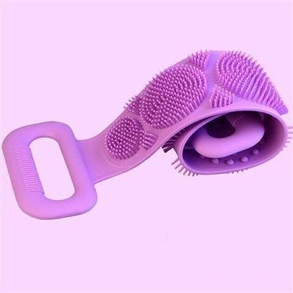 Magic Silicone Brushes Bath Towels Rubbing Back Massage Body Shower Helper Handicapped Extended Scrubber Skin Clean