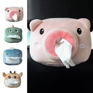 Kids Tissue Box Plush Animals Cute Napkin Tissue Paper Holder Car Styling Portable Paper Package Case Napkin Paper Holder