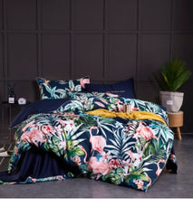 Load image into Gallery viewer, 4/6Pcs Luxury Egyptian Cotton Bedding Set Queen King Size Bright Duvet Cover Bed sheet Set Fitted Sheet Choose Style
