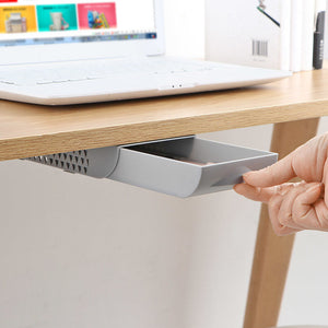 Stackable Hidden Office Drawer Organizer Under Desk Pen Holder Home Office Stationery Box Space Saver