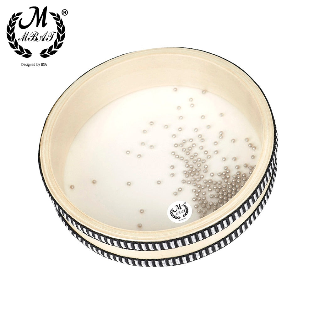 Ocean Wave Bead Hand Drum Gentle Sea Sound Musical Instrument Children Percussion Toys For Baby Kid Early Learning Music