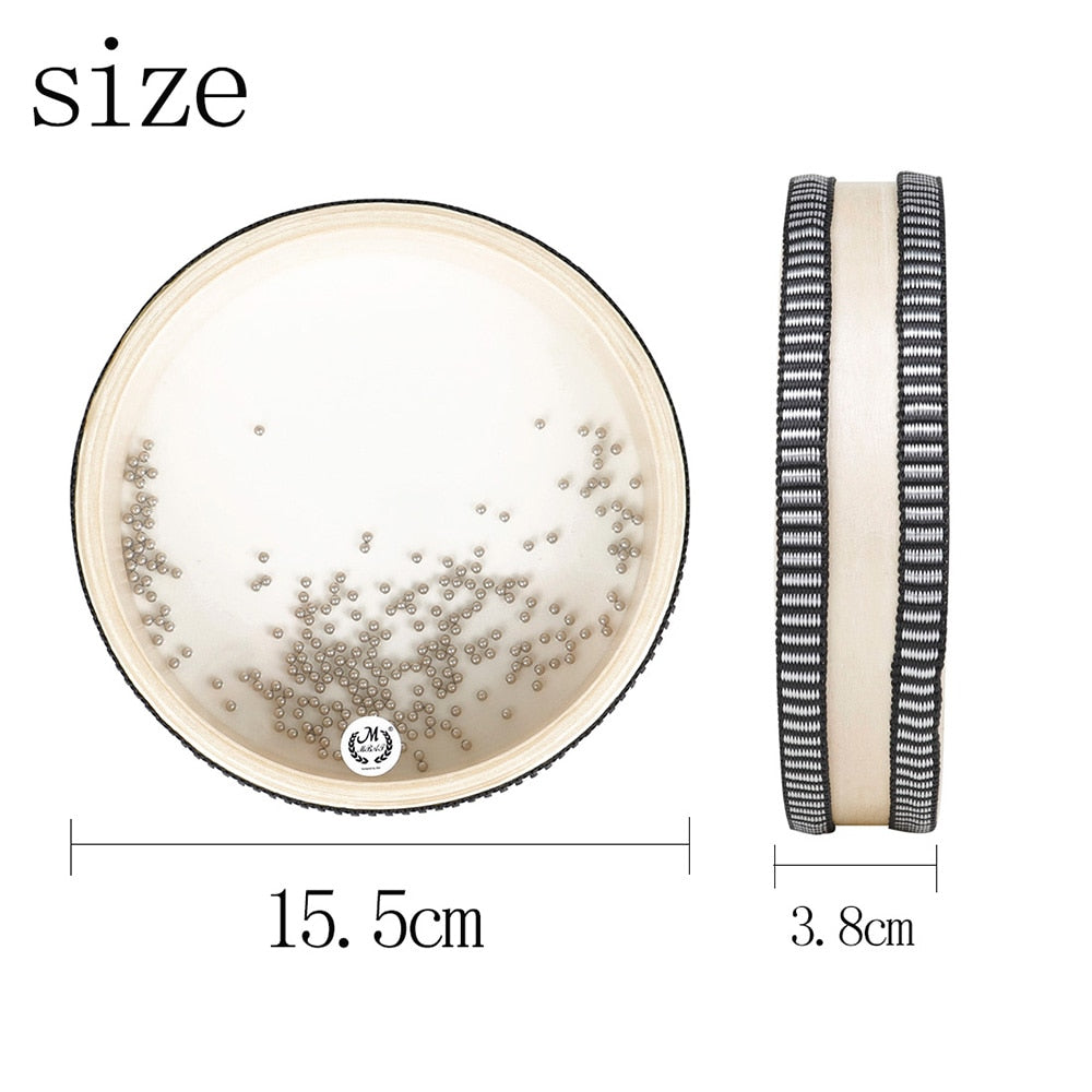 Ocean Wave Bead Hand Drum Gentle Sea Sound Musical Instrument Children Percussion Toys For Baby Kid Early Learning Music