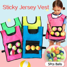 Load image into Gallery viewer, Outdoor Sport Game Props Vest Sticky Jersey Vest Game Vest Waistcoat With Sticky Ball Throwing Toys For Children Kids Sports Toy
