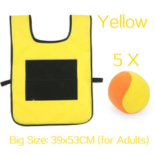 Load image into Gallery viewer, Outdoor Sport Game Props Vest Sticky Jersey Vest Game Vest Waistcoat With Sticky Ball Throwing Toys For Children Kids Sports Toy
