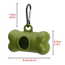 Load image into Gallery viewer, Clip-on Waste Carrier Bag Dispenser for Dog Waste Green Black Pet Supply Accessory Walking Dog Pick-up Pet Waste Small Tools Poop Bag Holder
