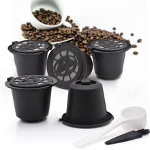 Load image into Gallery viewer, 3PCS Nespresso Refillable Coffee Capsule Cup Reusable Coffee Capsule Spoon Brush Coffee Filters Coffee Accessories
