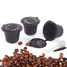 Load image into Gallery viewer, 3PCS Nespresso Refillable Coffee Capsule Cup Reusable Coffee Capsule Spoon Brush Coffee Filters Coffee Accessories

