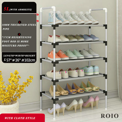Multi-Level Shoe Cabinet Easy to Install Shoes Shelf Organizer Space-saving Stand Holder Entryway Home Dorm Tall Narrow Shoe Rack